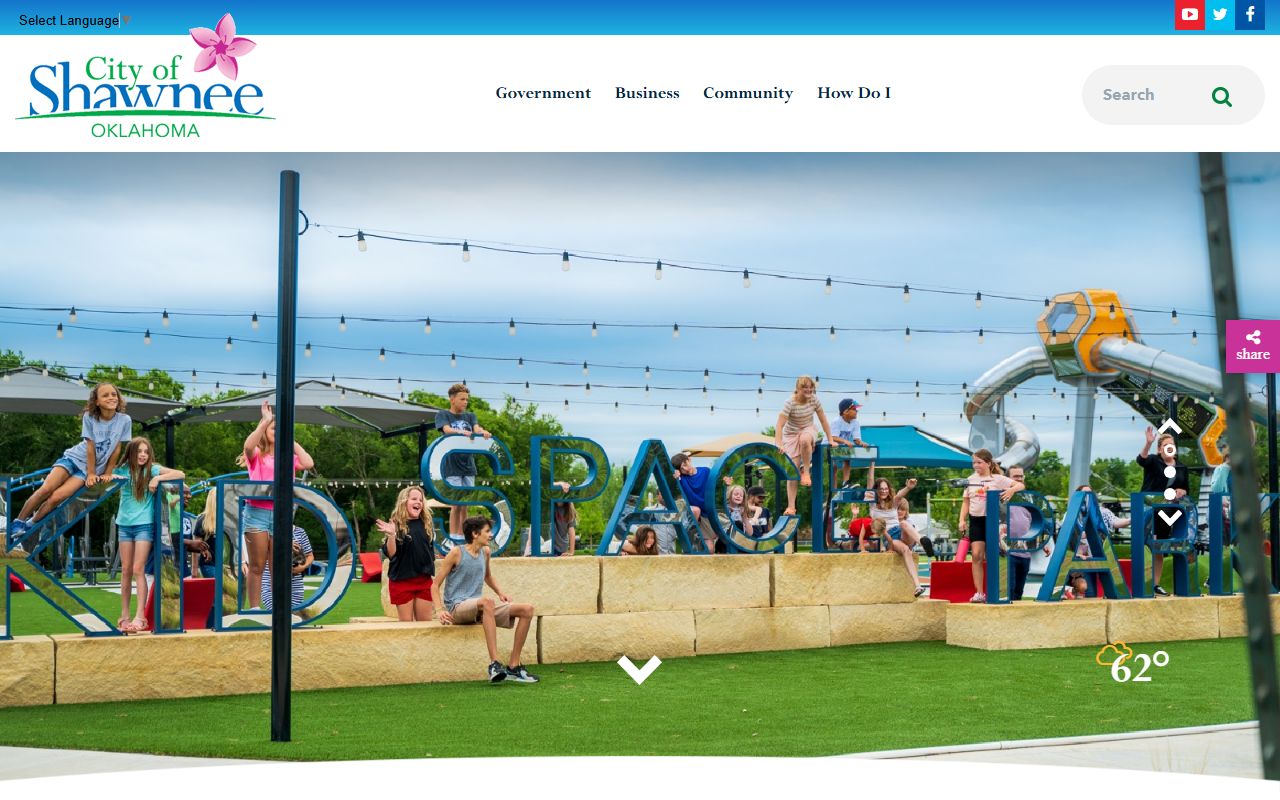 Shawnee city homepage for warrant record information