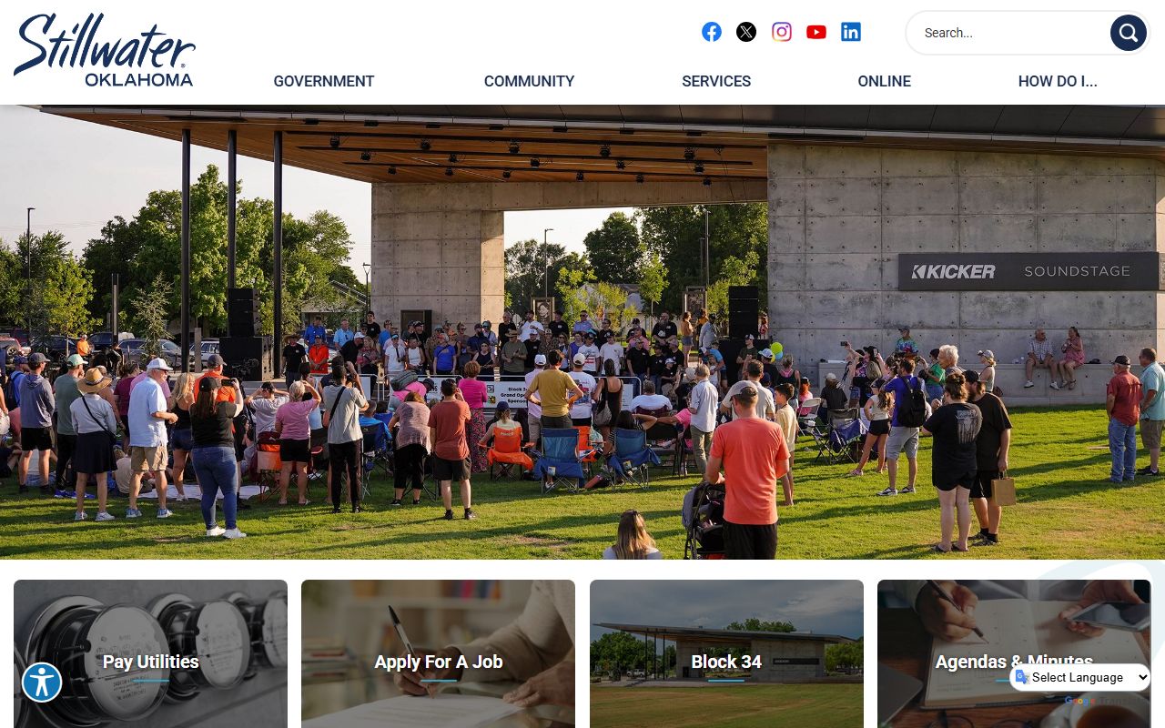 Stillwater Municipal Court website for warrant record searches