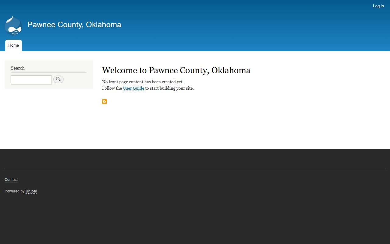 Pawnee County government website for warrant records and court services