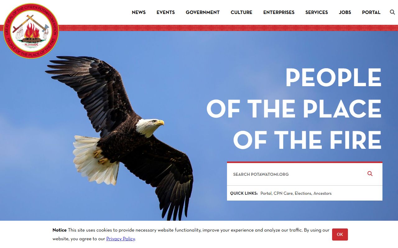 Citizen Potawatomi Nation information for Pottawatomie County warrant records