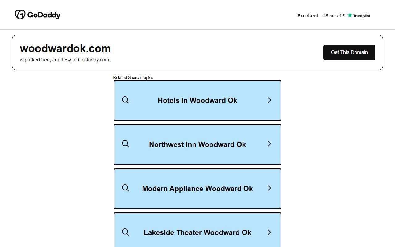 Woodward city information for Woodward County warrant records