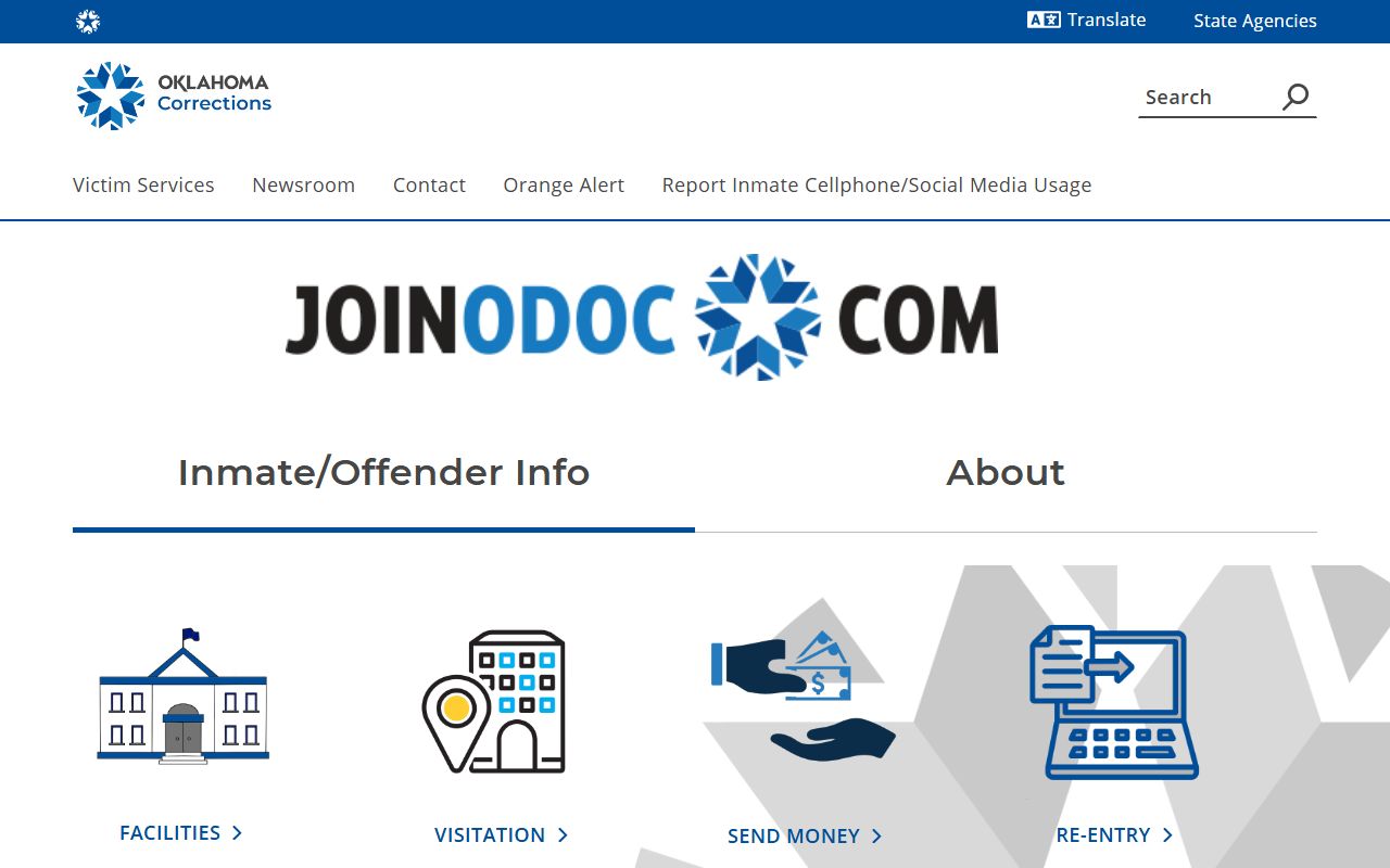 Oklahoma Department of Corrections offender lookup for researching warrant status